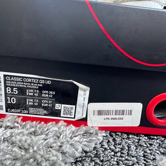 Nike Classic Cortez Stranger Things Upside Down Sail CJ6107-100 Men’s 8.5 - Picture 7 of 7